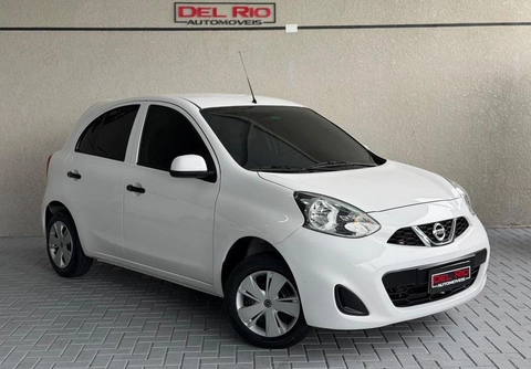 Nissan MARCH S 1.0 12V Flex 5p 2019 Branco — foto 1 de 3