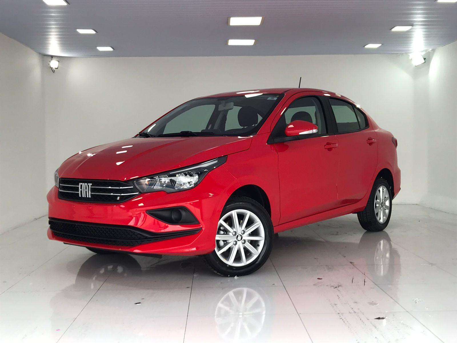 Fiat Cronos DRIVE 1.3 8V Flex na cor Vermelho em Brusque / SC - 40242