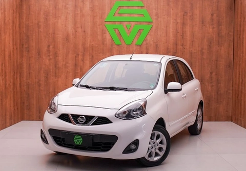 Nissan MARCH SV 1.6 16V Flex Fuel 2019 Branco — foto 1 de 3