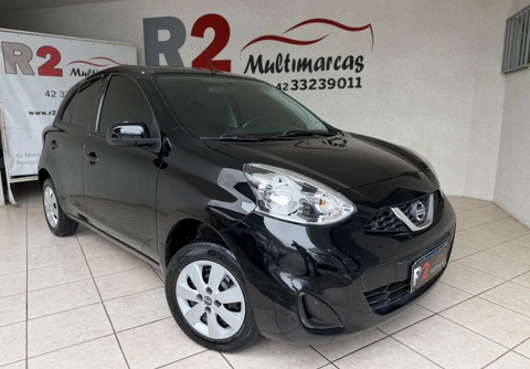 Nissan MARCH S 1.0 12V Flex 5p 2017 Preto — foto 1 de 3