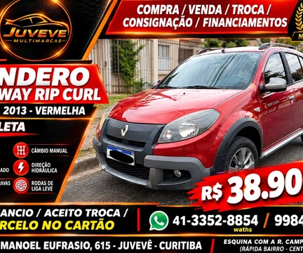 Renault Sandero 2013 Vermelho — foto 1 de 3