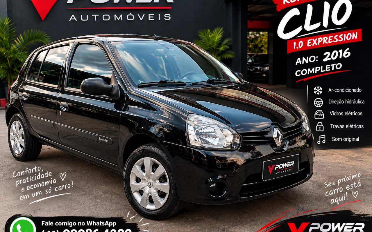 Renault Clio 2016 Preto — foto 1 de 3