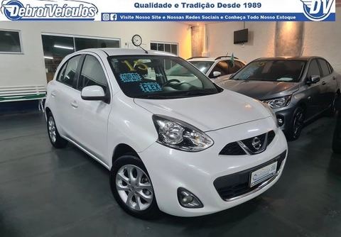 Nissan MARCH SV 1.6 16V Flex Fuel 2015 Branco — foto 1 de 3