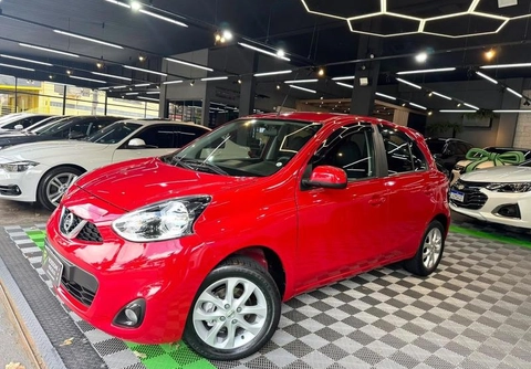 Nissan MARCH 1.0 16V Flex Fuel 5p 2018 Vermelho — foto 1 de 3