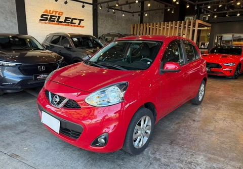 Nissan MARCH SV 1.6 16V Flex Fuel 2018 Vermelho — foto 1 de 3