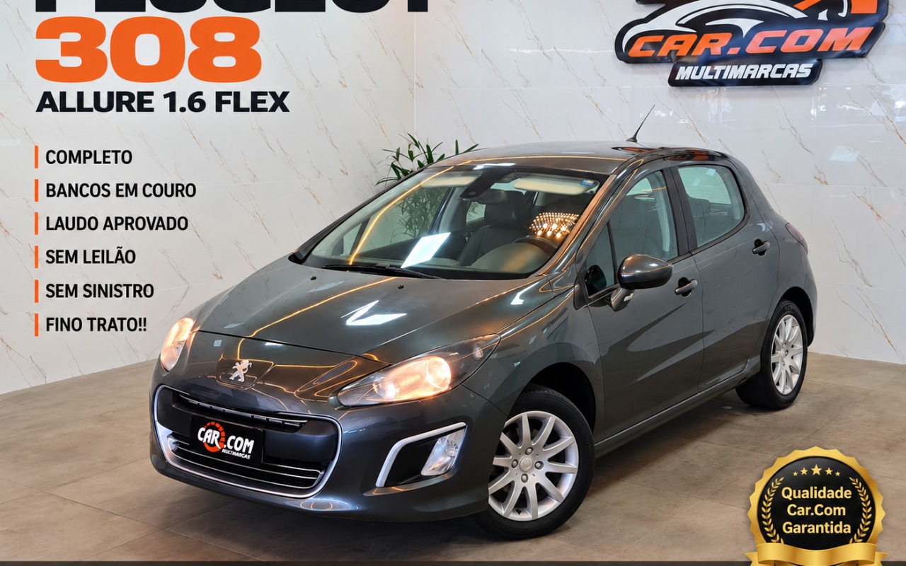 Peugeot 308 2013 Cinza — foto 1 de 3