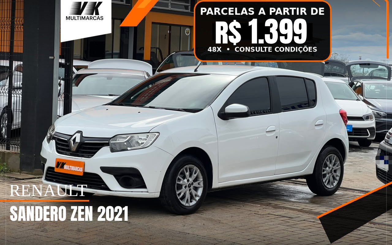 Renault Sandero 2021 Branco — foto 1 de 3
