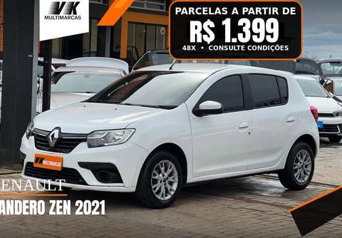 Renault Sandero 2021 Branco — foto 1 de 3