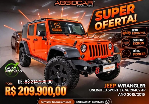Jeep Wrangler 2015 Laranja — foto 1 de 3