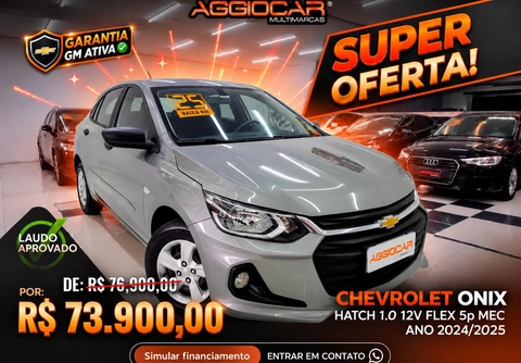 Chevrolet Onix 2025 Prata — foto 1 de 3