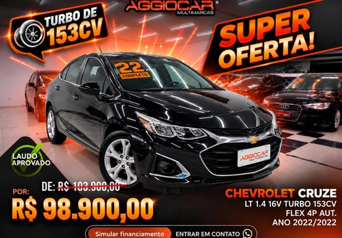 Chevrolet Cruze 2022 Preto — foto 1 de 3