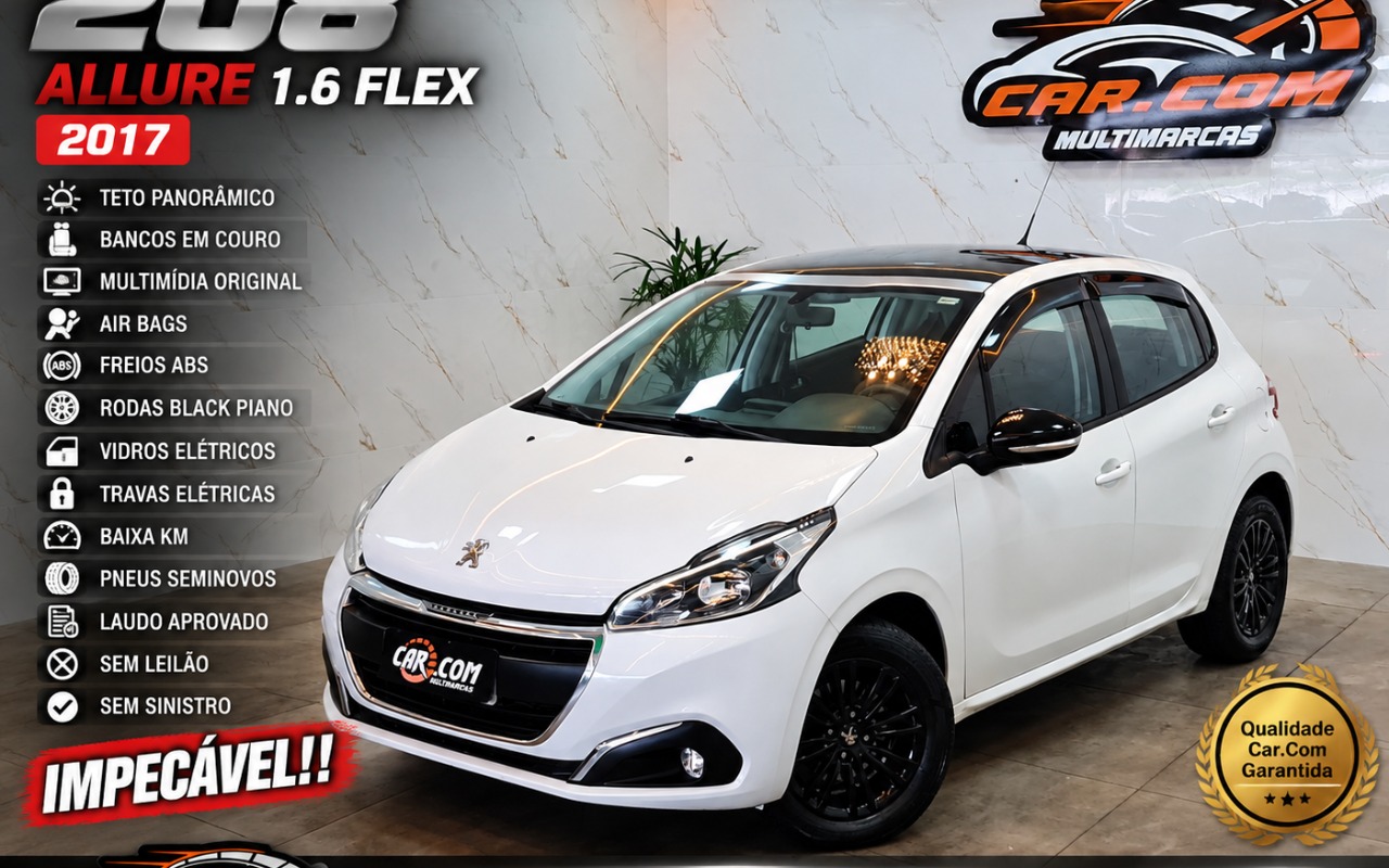 Peugeot 208 2017 Branco — foto 1 de 3