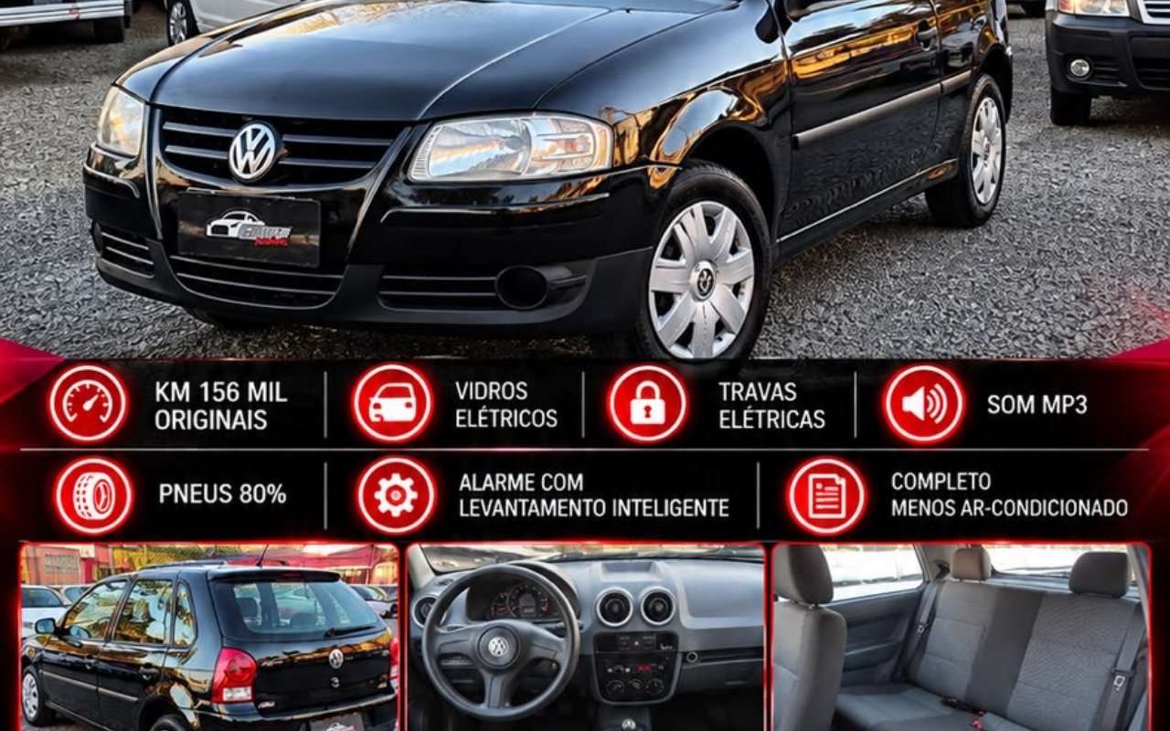 Volkswagen Gol 2007 Preto — foto 1 de 3