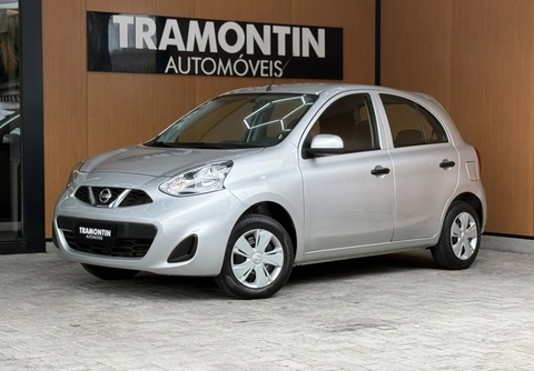 Nissan MARCH S 1.0 12V Flex 5p 2018 Prata — foto 1 de 3