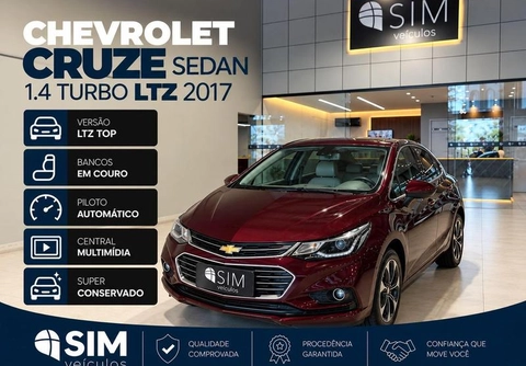 Chevrolet Cruze 2017 Vermelho — foto 1 de 3
