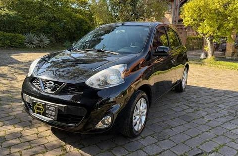 Nissan MARCH SV 1.0 12V Flex 5p 2015 Preto — foto 1 de 3