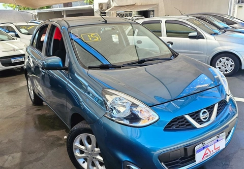Nissan MARCH SV 1.6 16V Flex Fuel 2015 Azul — foto 1 de 3