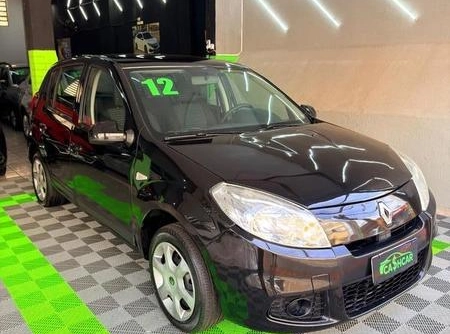 Renault Sandero 2012 Preto — foto 1 de 3