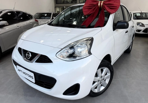 Nissan MARCH S 1.0 12V Flex 5p 2016 Branco — foto 1 de 3