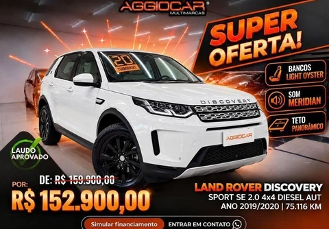 Land Rover Discovery Sport SE 2.0 4x4 Dies Aut. 2020 Branco — foto 1 de 3