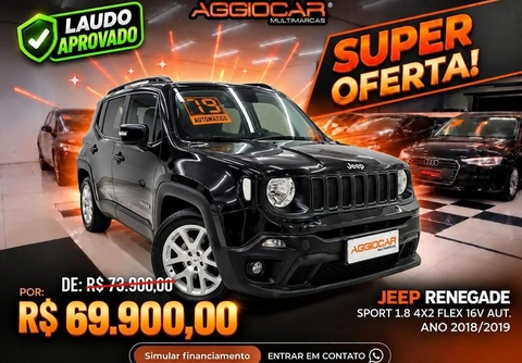 Jeep Renegade 2019 Preto — foto 1 de 3