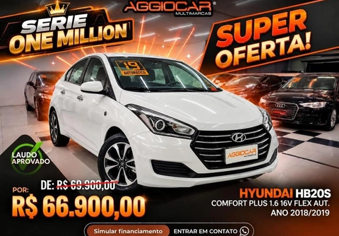 Hyundai HB20S 2019 Branco — foto 1 de 3