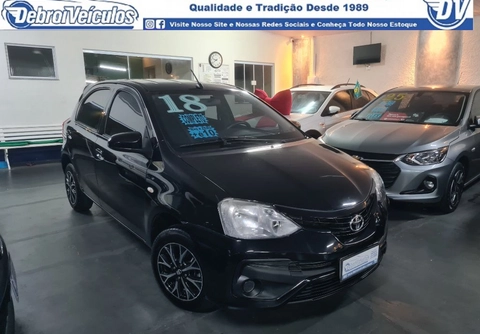 Toyota Etios 2018 Preto — foto 1 de 3