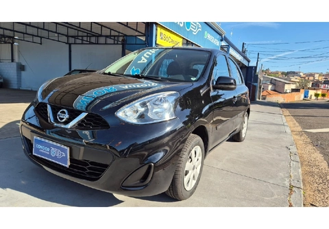 Nissan MARCH S 1.0 12V Flex 5p 2017 Preto — foto 1 de 3