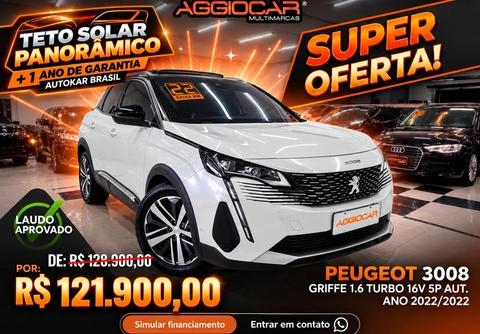 Peugeot 3008 2022 Branco — foto 1 de 3