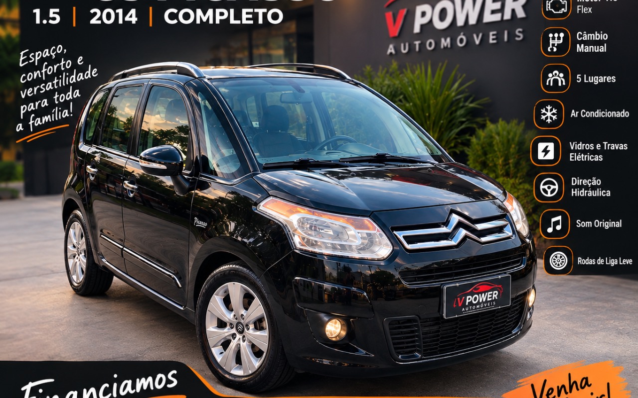 Citroën C3 Picasso 2014 Preto — foto 1 de 3