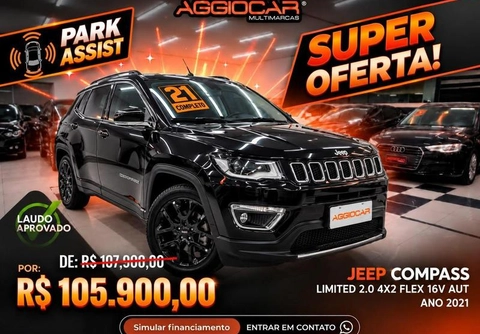 Jeep Compass 2021 Preto — foto 1 de 3