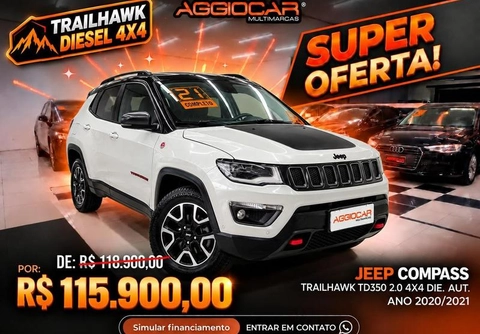 Jeep Compass 2021 Branco — foto 1 de 3