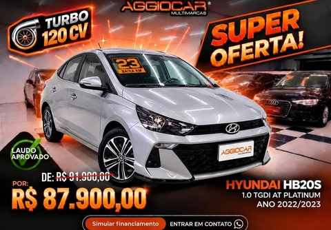Hyundai HB20S 2023 Prata — foto 1 de 3