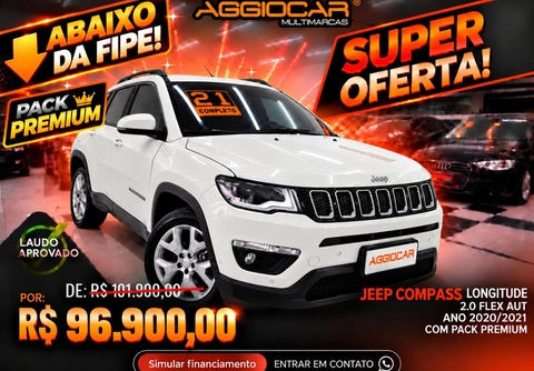 Jeep Compass 2021 Branco — foto 1 de 3