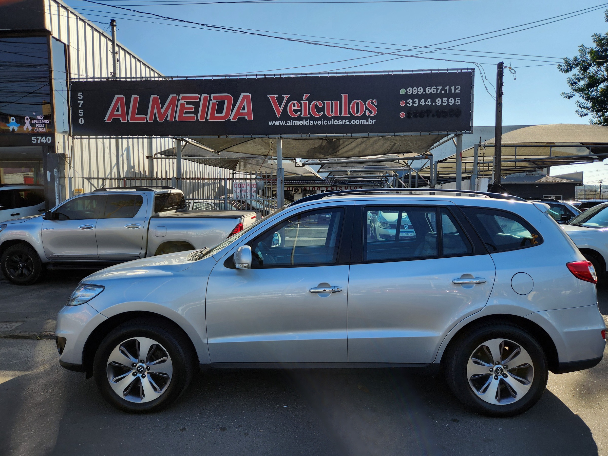 Hyundai Santa Fé GLS 3.5 V6 4x4 Tiptronic na cor Cinza no Porto Alegre / RS - 44343