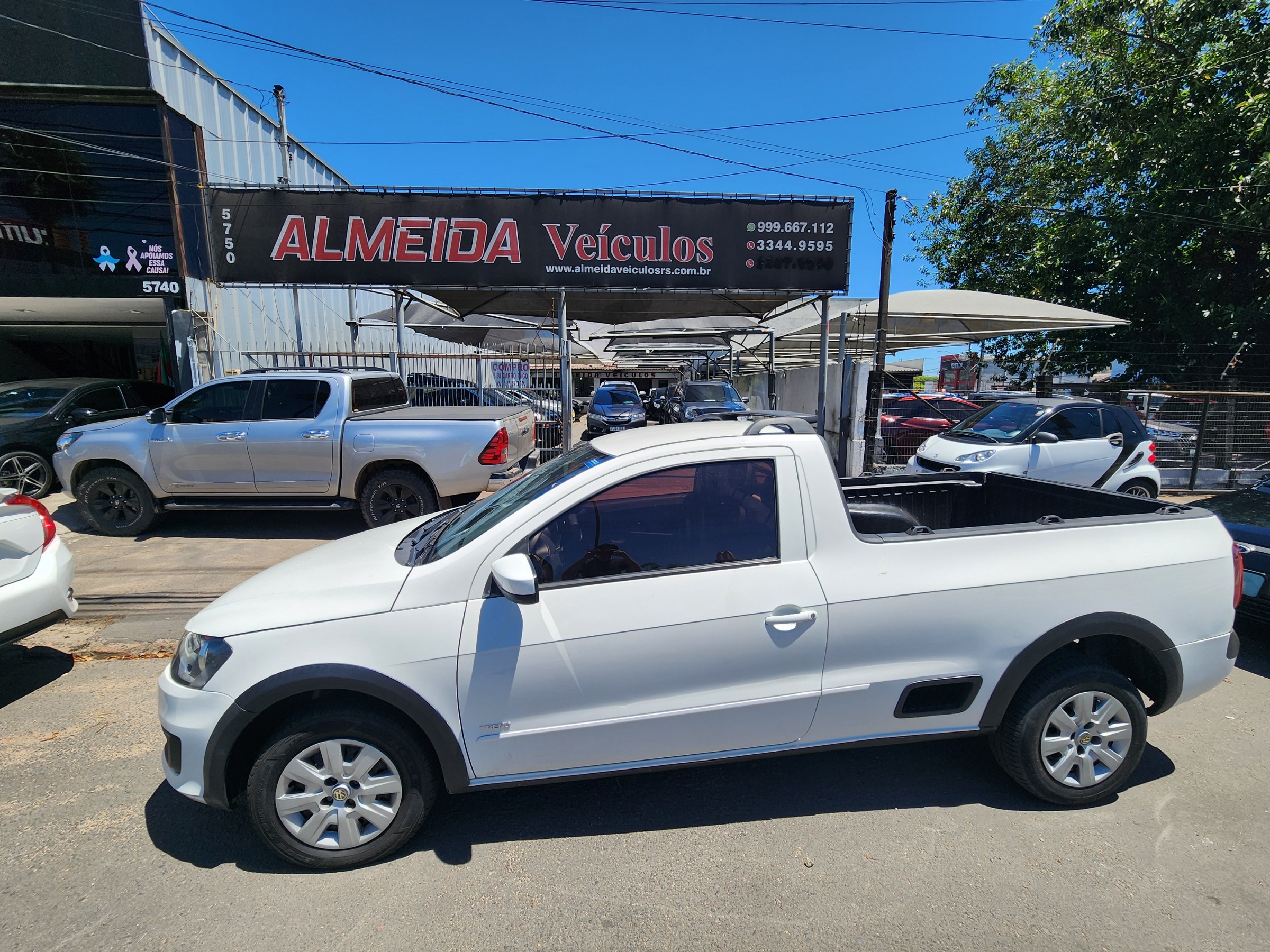 Volkswagen Saveiro Trendline 1.6 T.Flex 8V na cor Branco no Porto Alegre / RS - 44354