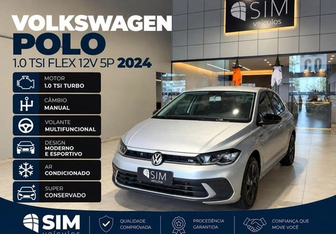 Volkswagen Polo 1.0 TSI Flex 12V 5p 2024 Prata — foto 1 de 3