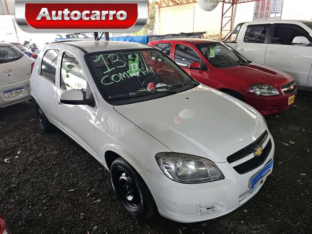 Chevrolet Celta Spirit/ LT 1.0 MPFI 8V FlexP. 5p na cor Branco no Novo Hamburgo / RS - 44787