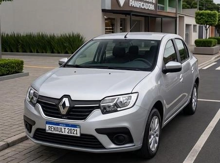 Renault Logan 2021 Prata — foto 1 de 3