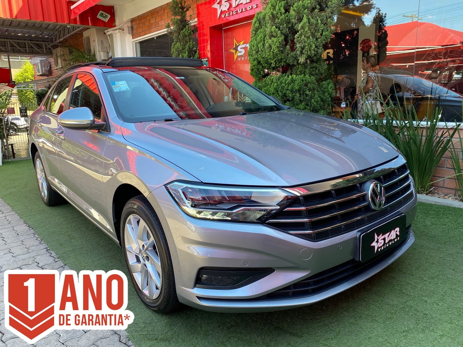 Volkswagen Jetta Comfortline 1.4 TSI 16V 4p Aut. na cor Cinza no Canoas / RS - 45893