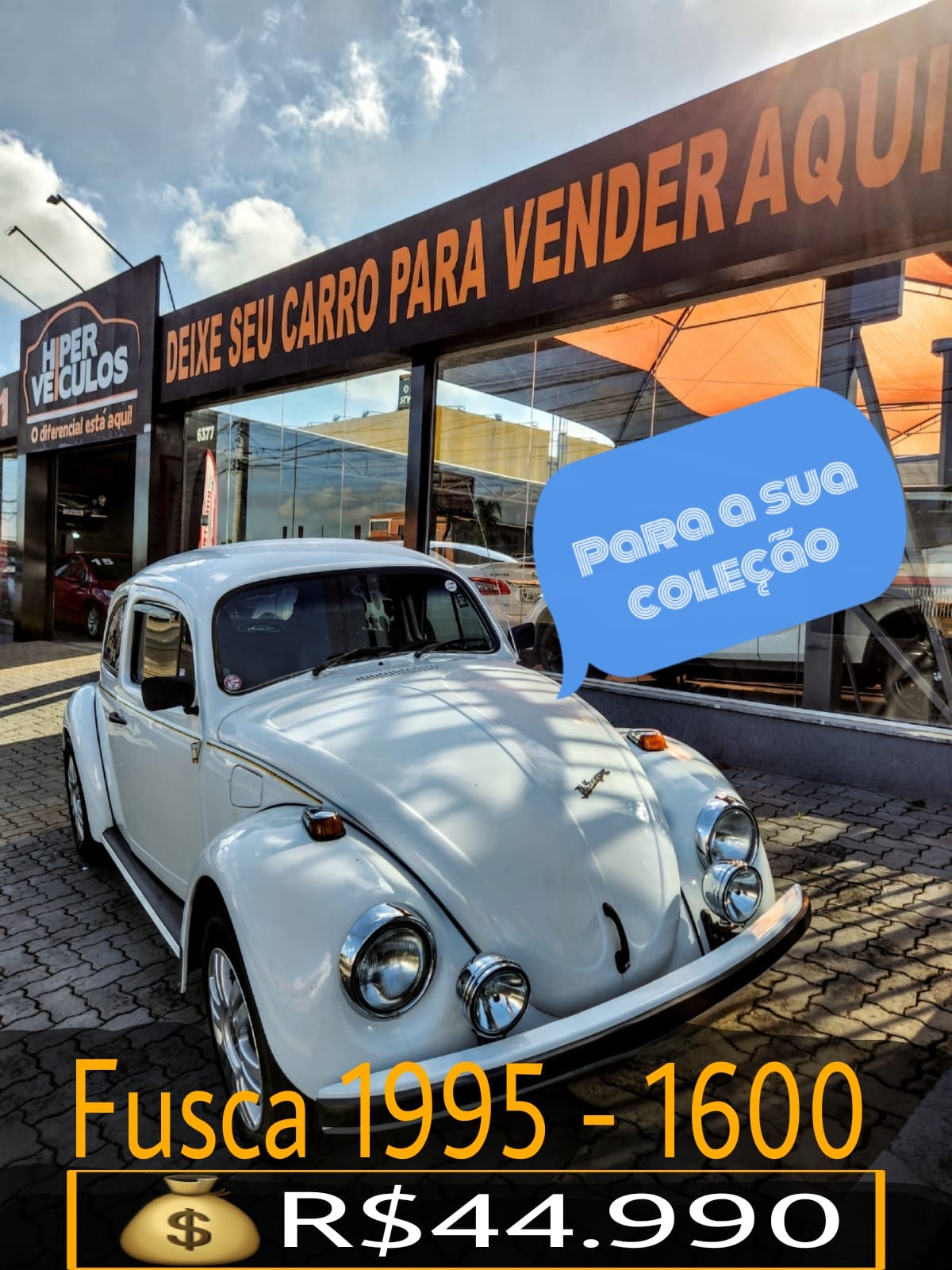 Volkswagen Fusca 1300/1300L 1995 Branco — foto 1 de 3
