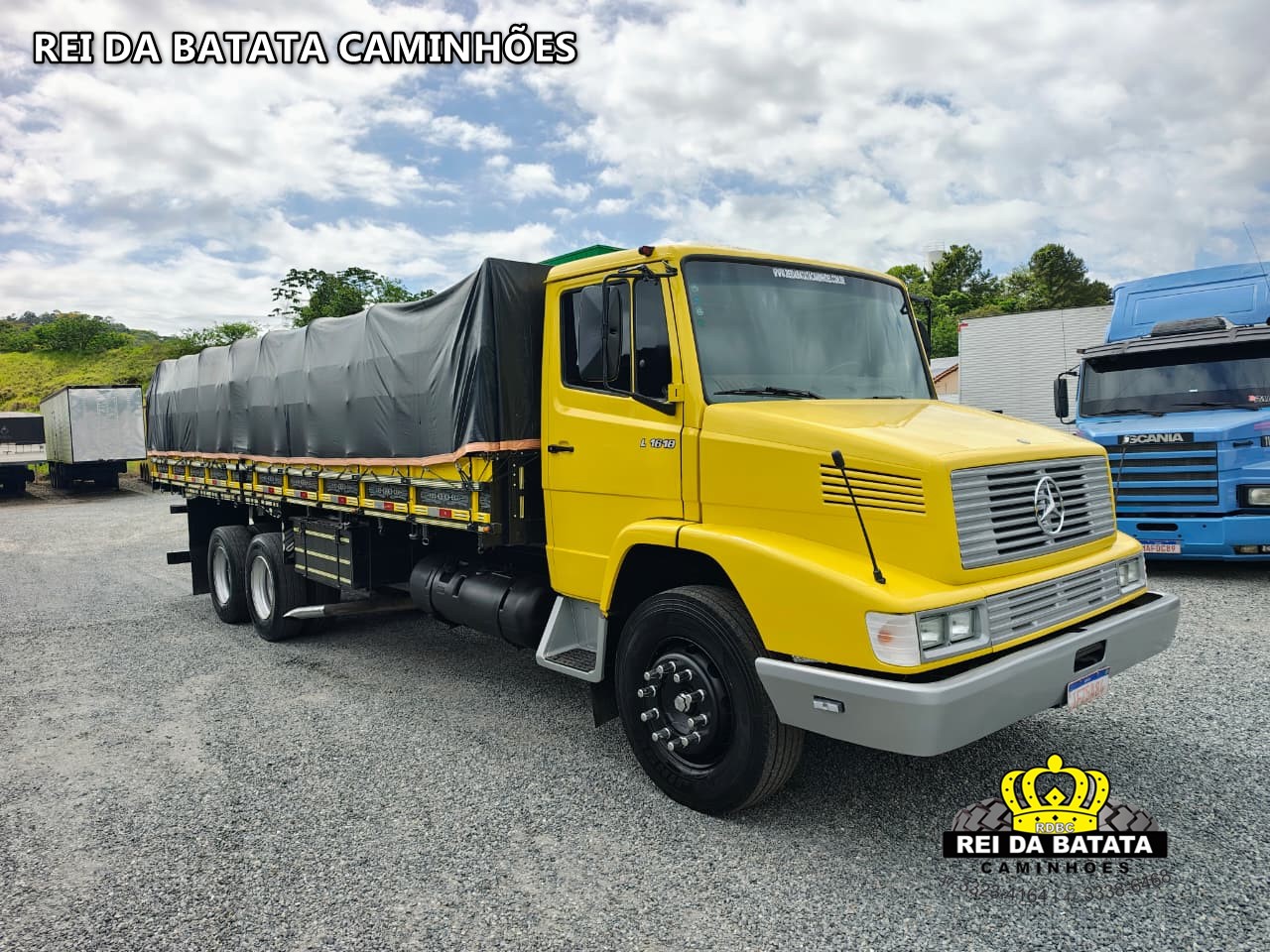 Mercedes-Benz L-1618 3-Eixos 2p (diesel) na cor Amarelo em Blumenau / SC - 47346