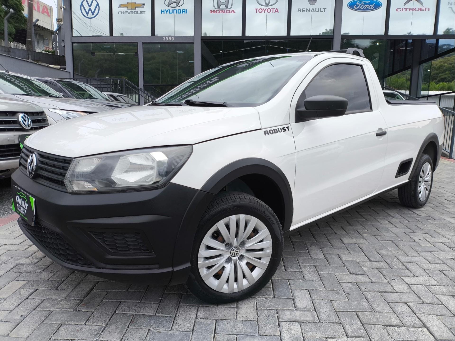 Volkswagen Saveiro Robust 1.6 Total Flex 8V na cor Branco em Blumenau / SC - 50443
