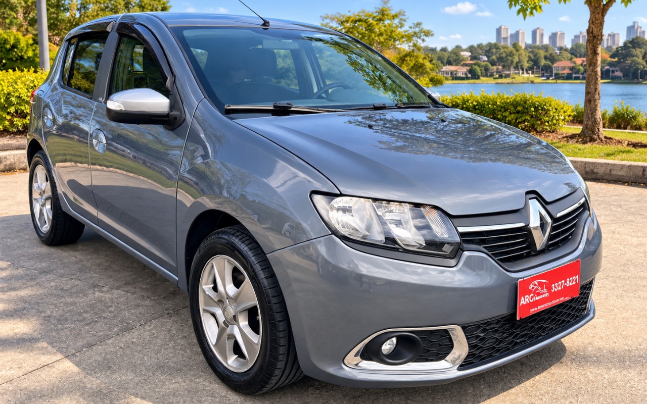 Renault Sandero vibe Flex 1.0 12V 5p 2018 Cinza — foto 1 de 3