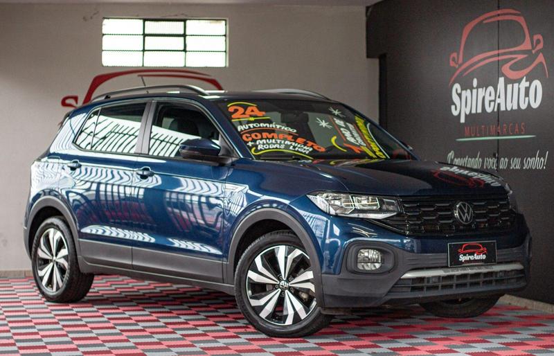 Volkswagen T-Cross Comfor. 200 TSI 1.0 Flex 5p Aut. na cor Azul em Curitiba / PR - 5797