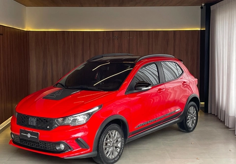 Fiat Argo TREKKING 1.3 8V Flex 2021 Vermelho — foto 1 de 3