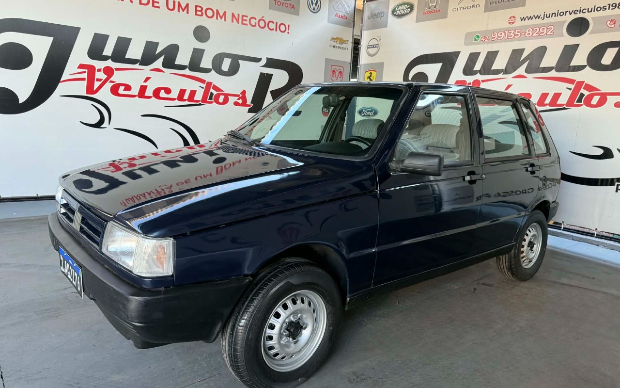 Fiat Uno Mille 1.0 Electronic 4p na cor Azul em Ponta Grossa / PR - 825239