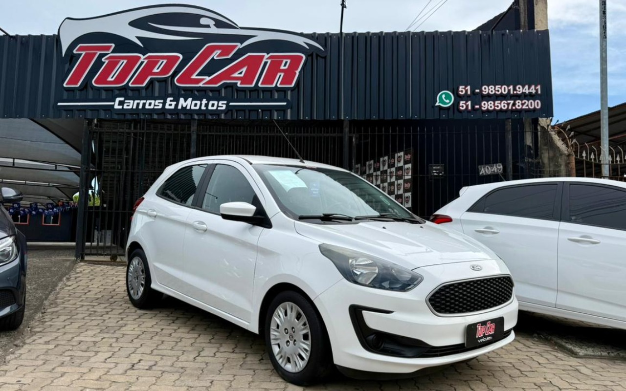 Ford Ka 1.0 SE/SE Plus TiVCT Flex 5p na cor Branco no Alvorada / RS - 904215