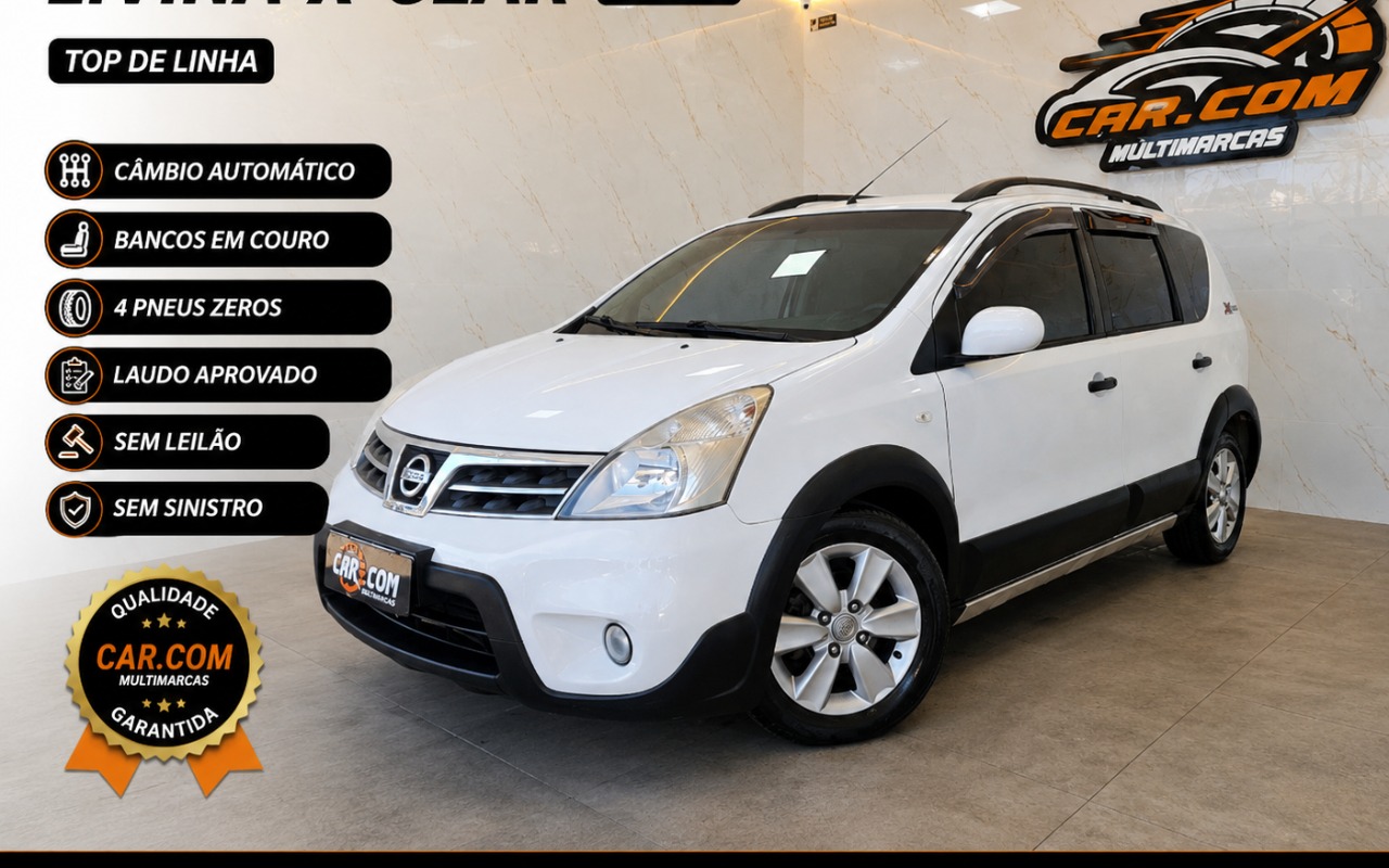 Nissan LIVINA X-GEAR SL/X-GEAR 1.8 Flex F. Aut. na cor Branco em Curitiba / PR - 904967