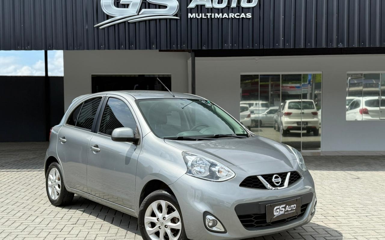 Nissan MARCH SV 1.0 12V Flex 5p na cor Cinza em Joinville / SC - 933817